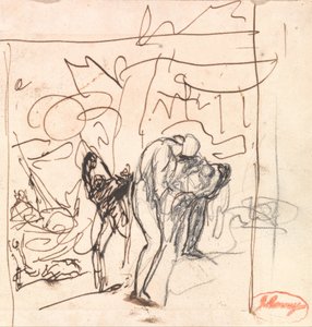 Abgang verfolgt von einem Bären, oder Die Verlassenheit von Perdita aus Das Wintermärchen von George Romney